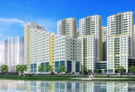 Belleza Apartment quận 7 Căn hộ Belleza Apartment hướng ban công nam nội thất cơ bản diện tích 102m²