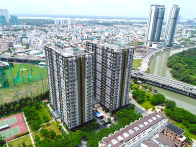 Căn hộ Docklands Sài Gòn, Quận 7 Căn hộ Docklands Sài Gòn tầng 6 thiết kế hiện đại, nội thất cơ bản.