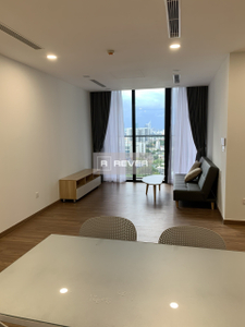 phòng khách căn hộ Ecogreen Saigon Căn hộ Eco Green Sài Gòn có 3 phòng ngủ, đầy đủ nội thất.