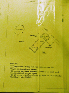 Nhà phố Quận 12 Nhà phố thiết kế 1 trệt, 1 lửng diện tích 58.8m2, cửa hướng Đông Bắc.