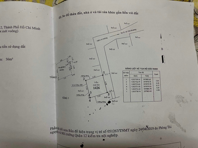 Nhà phố Quận 12 Nhà phố đường Lê Văn Khương thiết kế 1 trệt, 1 lầu đúc chắc chắn.