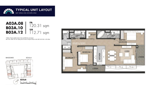  Căn hộ The Metropole Thủ Thiêm hướng ban công tây nam đầy đủ nội thất diện tích 120.31m².