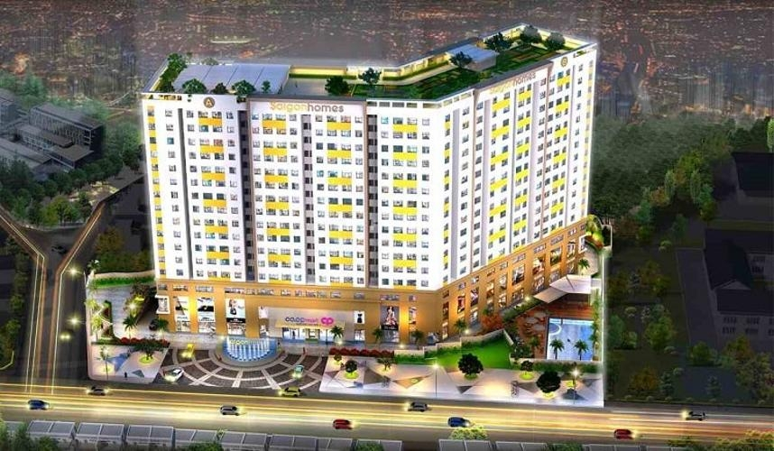  Căn hộ Saigon Homes hướng ban công tây bắc đầy đủ nội thất diện tích 48.2m².