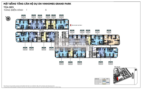  Studio The Beverly diện tích 32m2, không có nội thất.