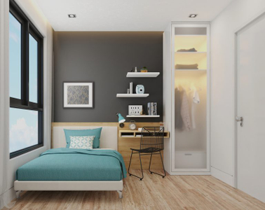 Căn hộ CitiAlto, Quận 2 Căn hộ CitiAlto tầng 22 ban công hướng Đông Nam đón gió mát.