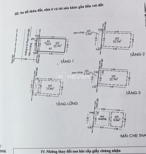  Nhà phố Đường Phạm Thế Hiển 3 tầng diện tích 24.4m² hướng tây pháp lý sổ hồng.