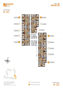 Căn hộ Akari City, Quận Bình Tân Căn hộ tầng 16 Akari City cửa hướng Tây, không có nội thất.