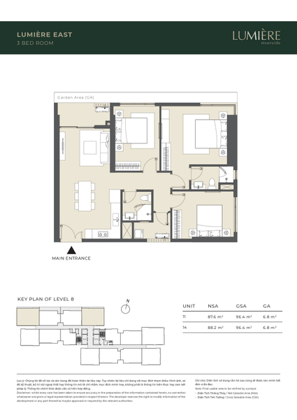 Căn hộ góc Masteri Lumiere Riverside tầng cao view sông trọng vẹn.