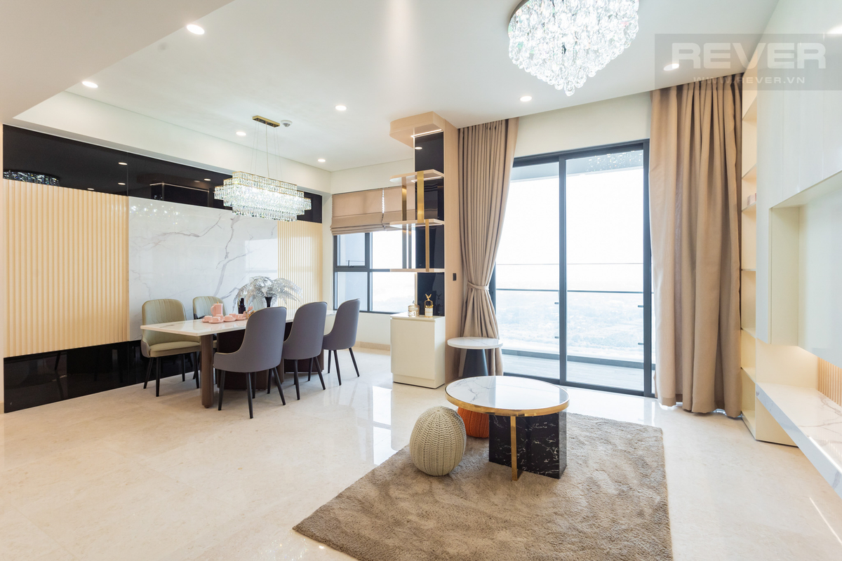 Căn hộ Q2 Thao Dien tầng cao mát mẻ, đầy đủ nội thất.