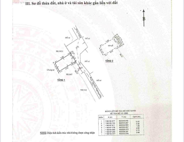 Nhà phố Quận Gò Vấp Nhà phố thiết kế 1 trệt, 1 lầu đúc chắc chắn, cửa hướng Đông Bắc.