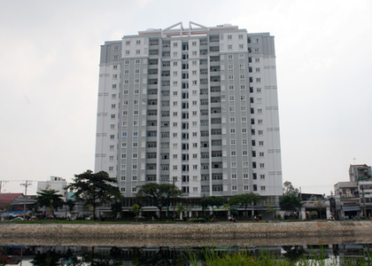 Căn hộ Orient Apartment, Quận 4 Căn hộ Orient Apartment tầng 7 có 2 phòng ngủ, không có nội thất.