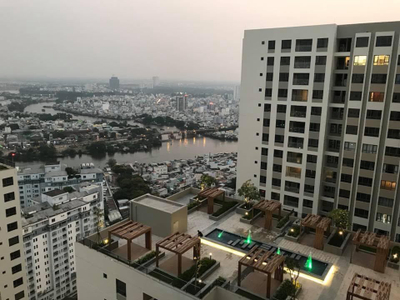 Căn hộ The Gold View, Quận 4 Căn hộ The Gold View tầng 31 diện tích 80m2, đầy đủ nội thất.