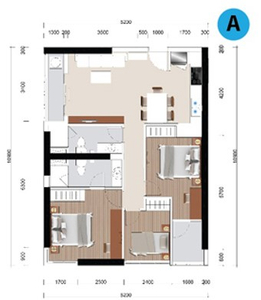 Căn hộ The Western Capital, Quận 6 Căn hộ The Western Capital có 3 phòng ngủ, không có nội thất.