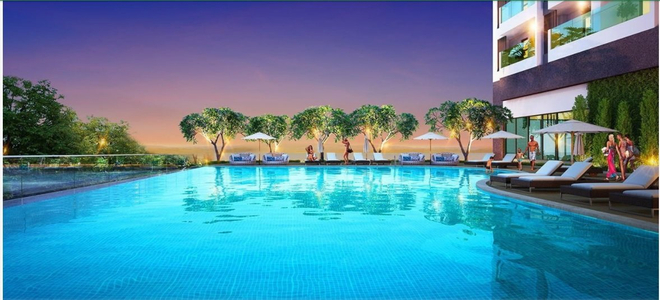 tiên ích căn hộ New Galaxy Căn hộ New Galaxy hướng ban công tây nam không có nội thất diện tích 62.77m²