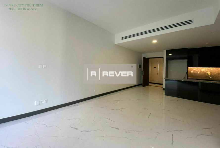 Căn hộ thiết kế 2 phòn ngủ dự án Empire City, bàn giao nội thất cơ bản.