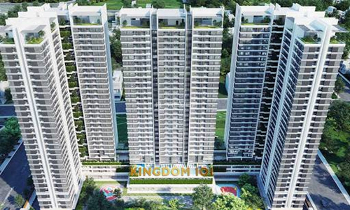  Căn hộ Kingdom 101 hướng ban công đông nam không có nội thất diện tích 78.17m².