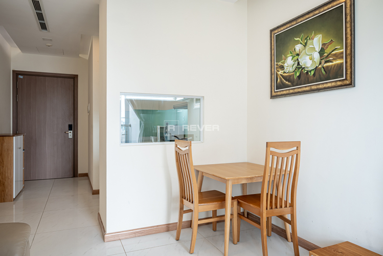  Căn hộ Vinhomes Central Park hướng ban công tây nam đầy đủ nội thất diện tích 52.7m².