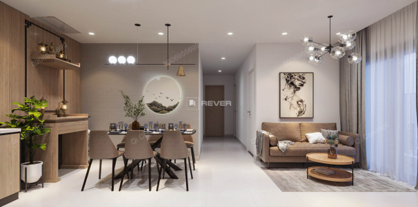  Căn hộ Opal Skyline hướng ban công tây bắc không có nội thất diện tích 60.75m²
