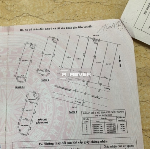  Nhà phố Đường Phạm Văn Chiêu 4 tầng diện tích 72m² hướng Tây Nam.