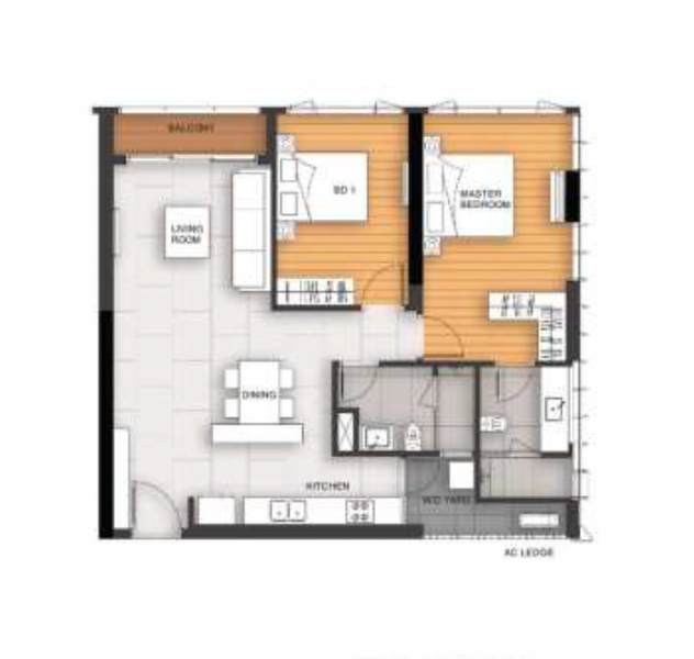 Căn hộ Empire City hướng ban công tây nam đầy đủ nội thất diện tích 196m²