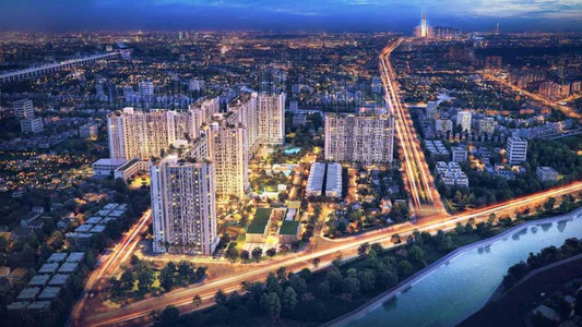  Căn hộ Picity High Park hướng ban công tây không có nội thất diện tích 57.64m².