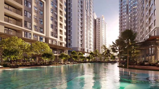 Căn hộ WestGate, Huyện Bình Chánh Căn hộ Westgate hướng ban công bắc nội thất cơ bản diện tích 69.72m²