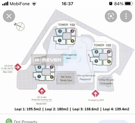  Căn hộ Xi Riverview Palace hướng ban công đông bắc đầy đủ nội thất diện tích 186m²