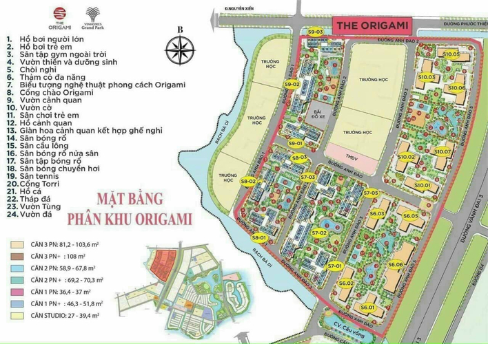 Căn hộ Vinhomes Grand Park, Quận 9 Căn hộ 1 phòng ngủ Vinhomes Grand Park nội thất cơ bản.