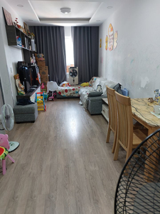 phòng khách căn hộ Topaz City Căn hộ Topaz City tầng 5 thiết kế 2 phòng ngủ, đầy đủ nội thất.