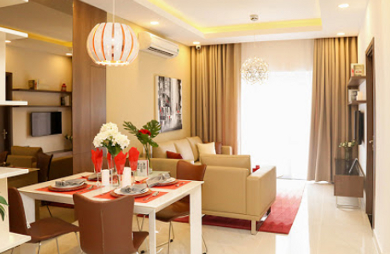 nhà mẫu căn hộ Q7 Saigon Riverside Căn hộ Q7 Saigon Riverside hướng ban công bắc không có nội thất diện tích 66m²