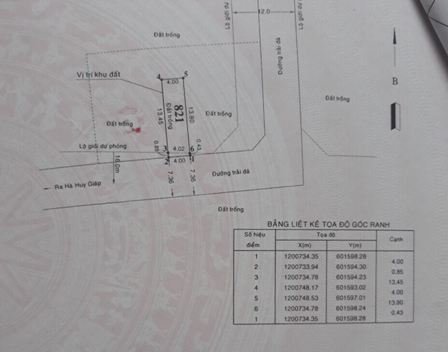 Đất nền Quận 12 Đất nền diện tích 57m2 rộng thoáng, có sổ hồng và pháp lý rõ ràng.