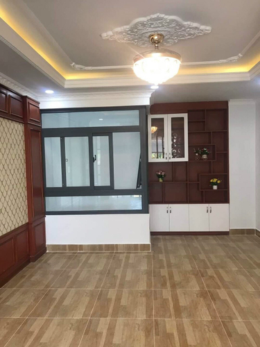 Nhà phố Quận 12 Nhà phố thiết kế 1 trệt, 1 lửng và 3 lầu diện tích 75.7m2.