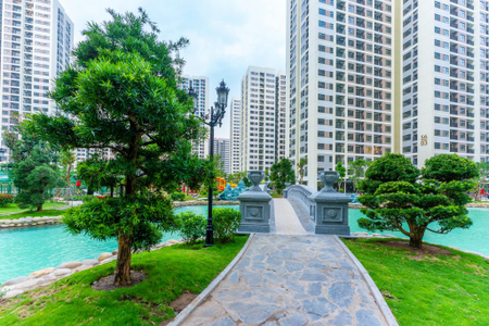  Căn hộ Vinhomes Grand Park hướng ban công đông nam không có nội thất diện tích 59m².
