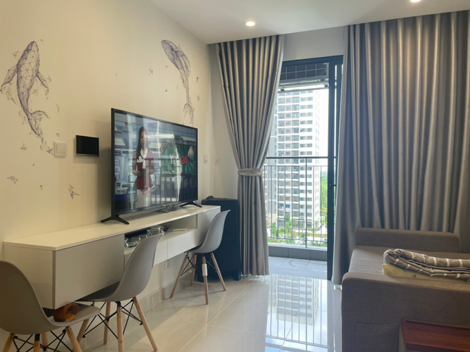  Căn hộ Studio Vinhomes Grand Park hướng ban công tây nam đầy đủ nội thất diện tích 27m²