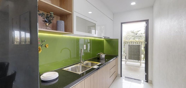  Căn hộ Picity High Park hướng ban công tây không có nội thất diện tích 57.64m².
