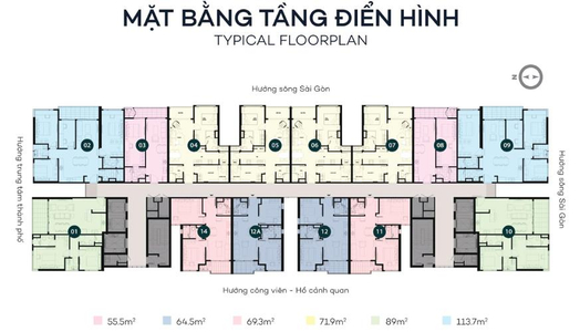 Căn hộ Sky 89, Quận 7 Căn hộ cao cấp Sky 89 tầng 33 bàn giao nội thất cơ bản.