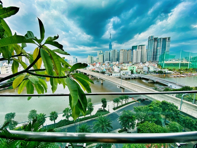  Căn hộ Vinhomes Golden River hướng ban công đông bắc đầy đủ nội thất diện tích 46.8m²