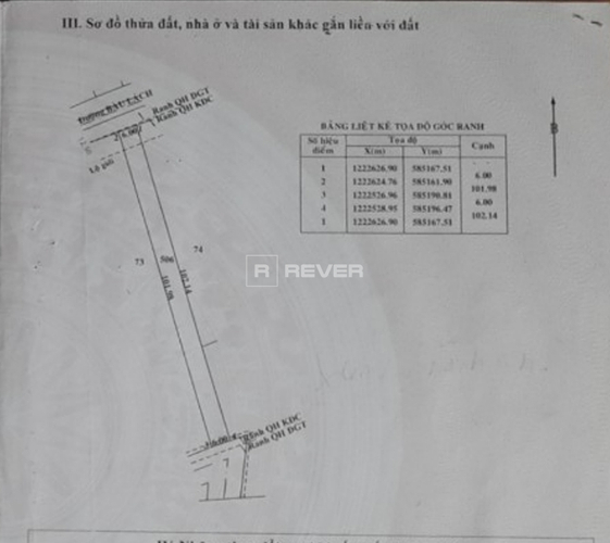  Đất nền Đường Bàu Lách diện tích 611m² hướng bắc pháp lý sổ hồng.