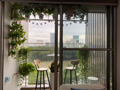 ban công căn hộ Midtown Căn hộ cao cấp Phú Mỹ Hưng Midtown tầng 5 diện tích 110m2.