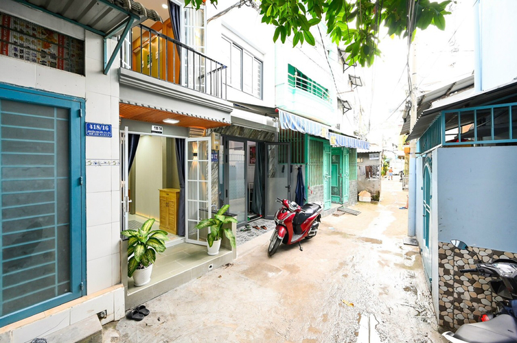 Nhà phố đường Nguyễn Thái Sơn Gò Vấp Nhà phố đường Nguyễn Thái Sơn mới xây thiết kế hiện đại, nội thất đầy đủ