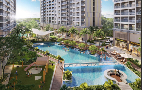  Căn hộ Lavita Thuận An hướng ban công tây bắc không có nội thất diện tích 69.08m²