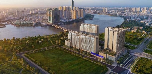  Căn hộ The River Thủ Thiêm hướng ban công tây bắc nội thất cơ bản