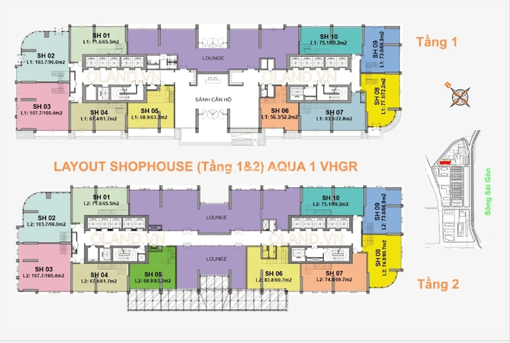 shop A1.PNG Shop-house Vinhomes Golden River, diện tích 179m²