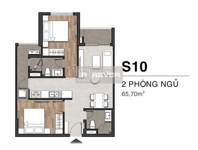  Căn hộ Moonlight Centre Point nội thất cơ bản, thiết kế hiện đại