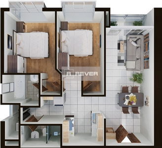 Căn hộ Terra Mia tầng thấp tiện di chuyển, nội thất cơ bản.