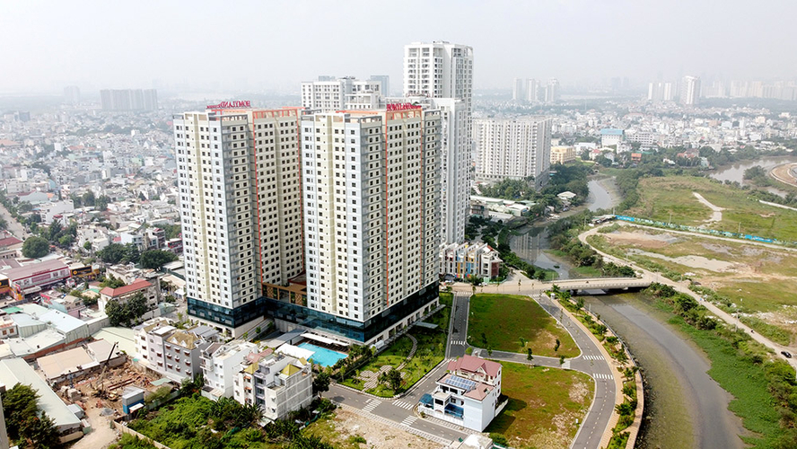 Căn hộ HomyLand Riverside, Quận 2 Căn hộ Homyland Riverside tầng 5 diện tích 81m2, đầy đủ nội thất.