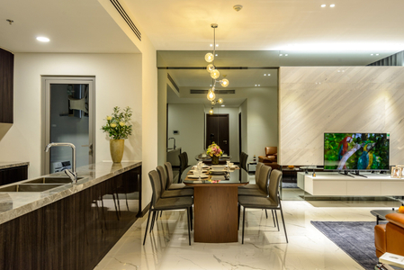  Căn hộ có 2 phòng ngủ Empire City, bàn giao nội thất cơ bản.