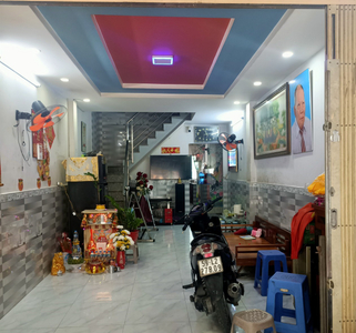 Nhà phố Quận 8 Nhà phố có cửa hướng Đông mát mẻ, thiết kế nhà 1 trệt, 1 lầu kiên cố.