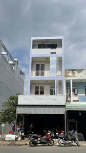 Nhà phố KDC Bình Điền diện tích 100m2, thiết kế nhà 1 trệt, 3 lầu kiên cố.