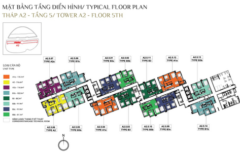 Căn hộ Diamond Alnata, Quận Tân Phú Căn hộ Diamond Alnata tầng 5 có 2 phòng ngủ, không nội thất.